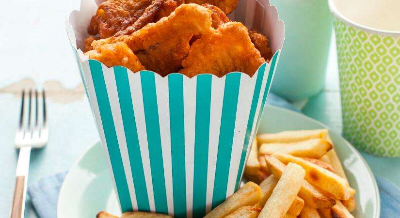 Fish&chips uborkás mártogatóval