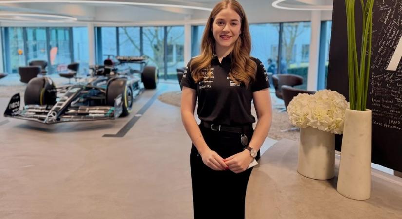 A nyolcszoros világbajnok Mercedes Forma–1-es csapatánál gyakornok a Széchenyi István Egyetem volt hallgatója