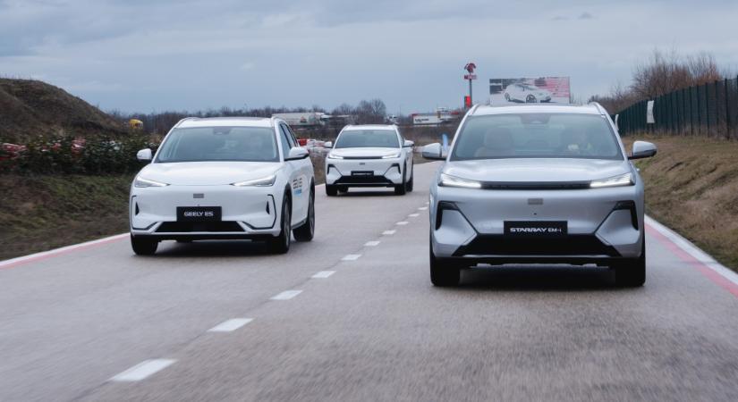 Kettős villanystratégia: a Geely E5 és a Starray EM-i Magyarországra érkezik