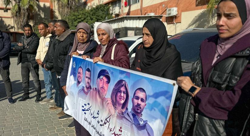 Rekordszámú újságírót öltek meg tavaly világszerte, többségük izraeliek végeztek