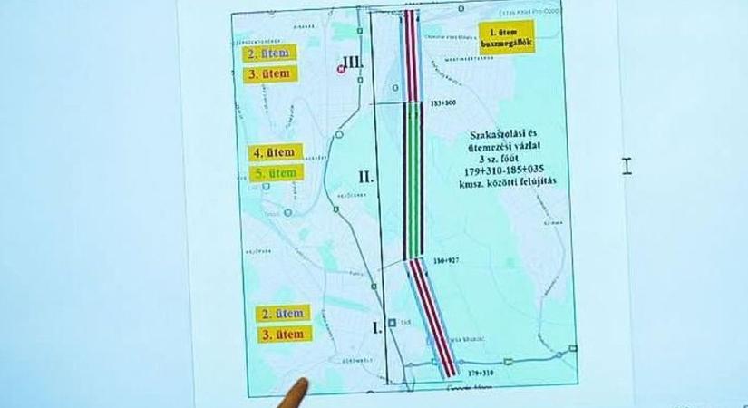 Útfelújítás folytatódik a 3-as főúton Miskolcon: terelések és ideiglenes buszmegállók