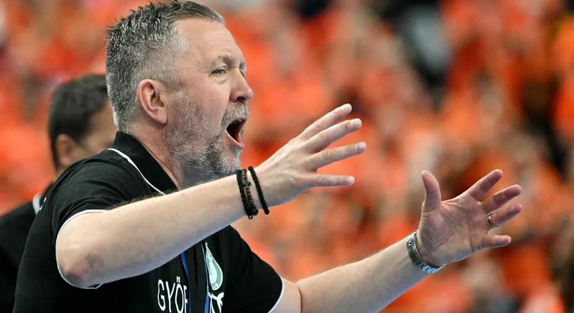 Hiába vezetett a Győr, óriási ordibálást rendezett a vezetőedzője az időkérés alatt – videó