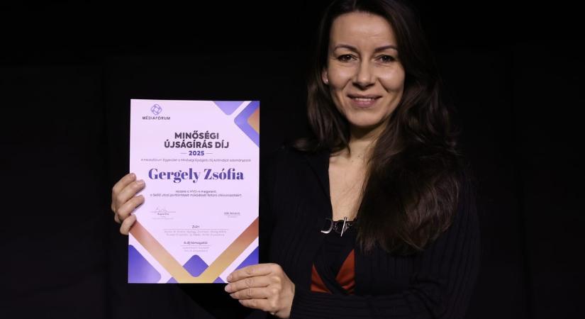Kollégánk, Gergely Zsófia nyerte a Minőségi Újságírás különdíját a Szőlő utcáról szóló cikksorozatáért