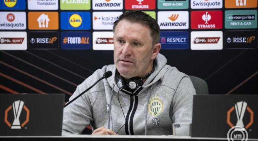 Keane a Fradi sorsdöntő visszavágója előtt: Én és a futballisták is tudják, mi kell a győzelemhez