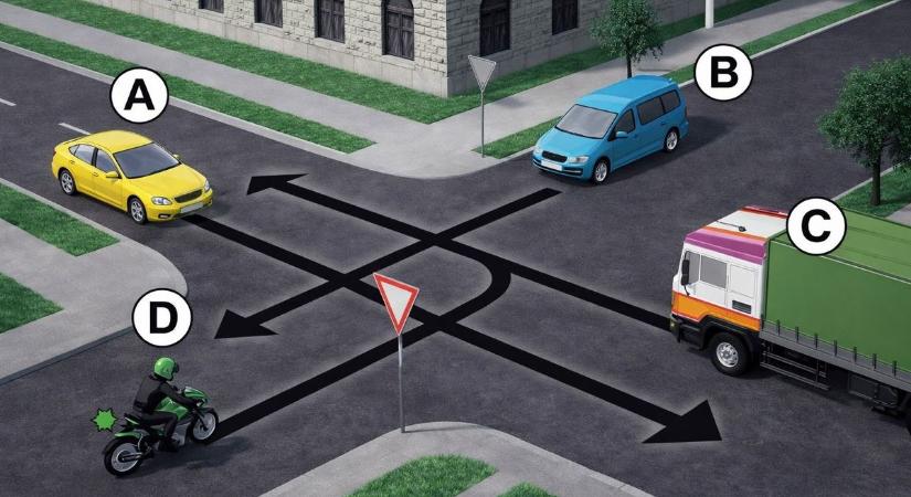 KRESZ-teszt: még a rutinos autósokon is kifog ez a feladvány - meg tudod oldani?