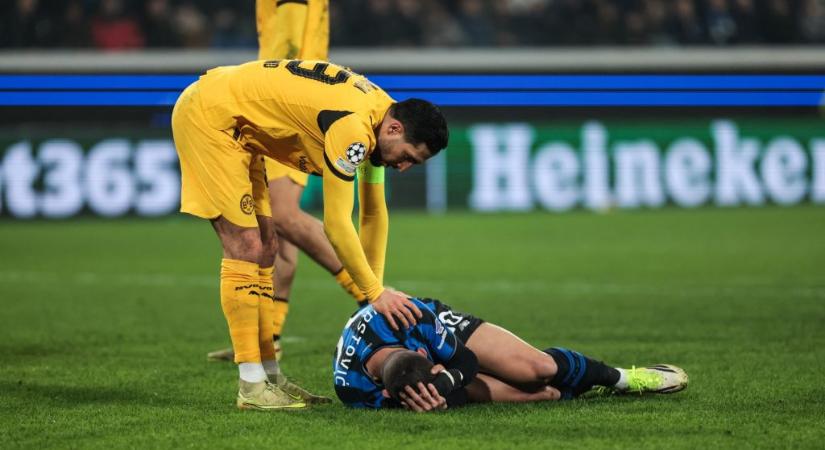 A kórházi ágyról üzent a BL-ben véresre rúgott focista