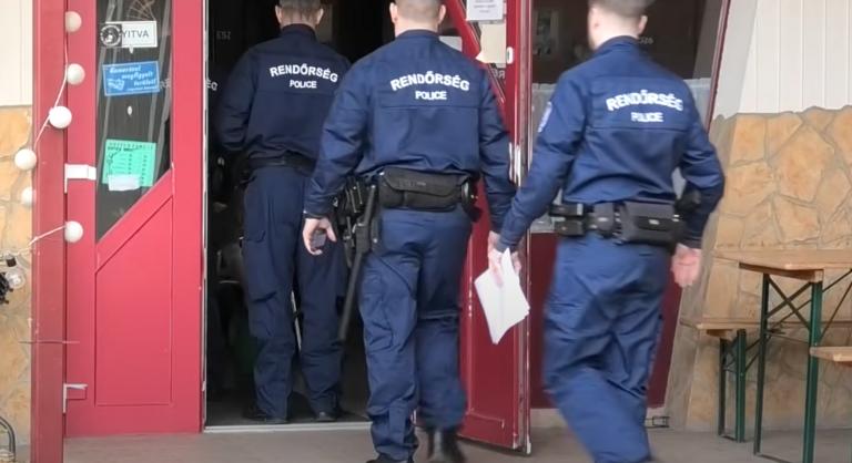 Több vendéglátó helyet záratott be kábítószer-kereskedelem miatt a rendőrség, videón az akció