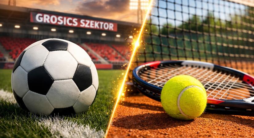 Két sportos névadás Dorogon: Grosics-szektor és Slavóczki-teniszpálya