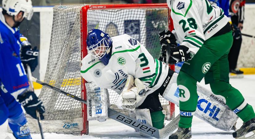 Fontos nemzetközi rangadó zajlott a Győri Egyetemi Jégsport Központjában