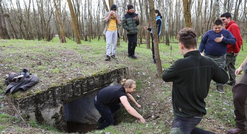 Elfeledett bunker az erdőben: bedős diákok bukkantak rá a hidegháború nyomára Ásotthalomnál – videó