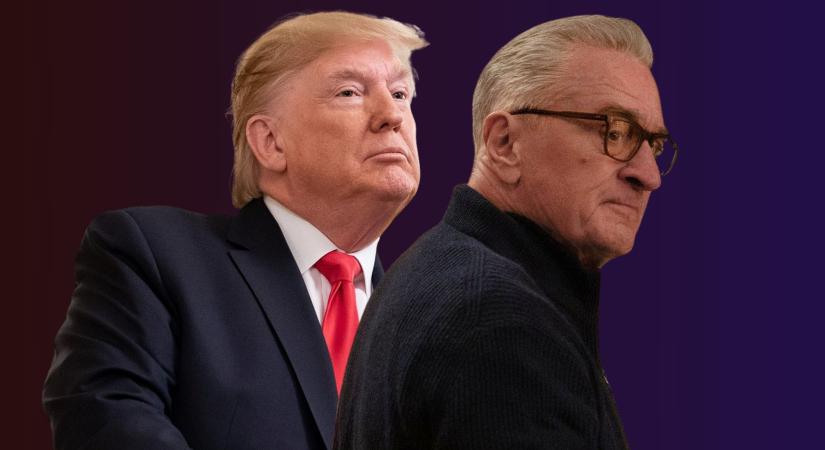 Elmeháborodott, rendkívül alacsony IQ-jú embernek nevezte Donald Trump Robert De Nirót