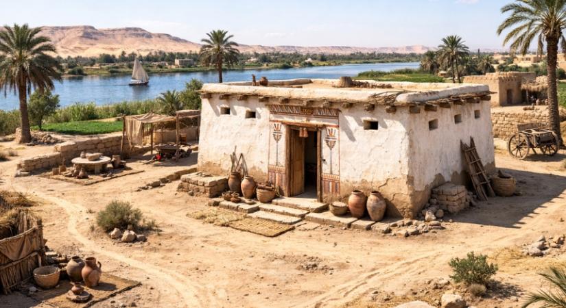 Ilyenek voltak az ókori Egyiptom házai: az otthoni dekorációnak fontos szerep jutott