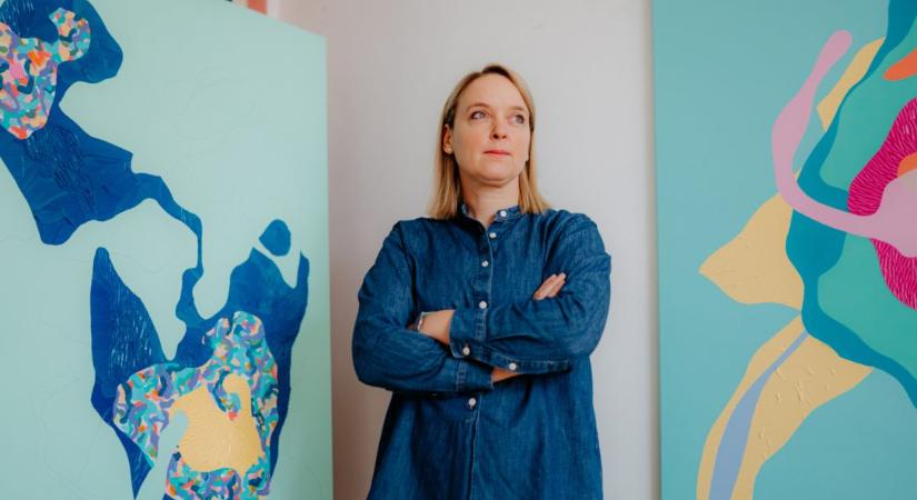 Barabás Zsófi képein nemcsak formák találkoznak, hanem nézőpontok is