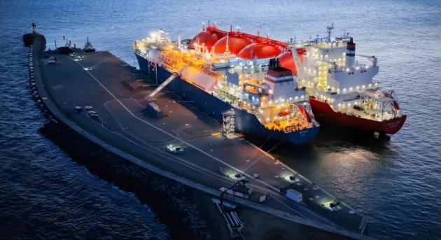 A Naftohaz először szállít cseppfolyósított gázt a német terminálon keresztül