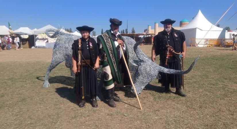 Négy hónap munka van a 400 kilós drót bikában – a somogyi drótszobrász most gazdát keres neki