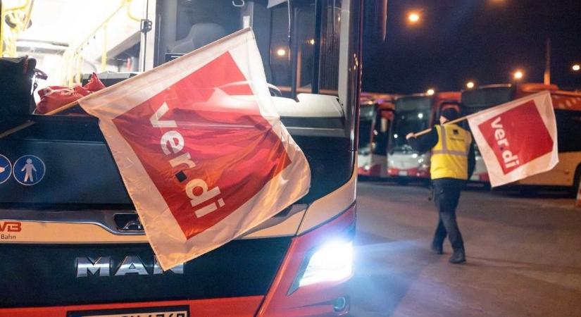 Németország leáll: gigantikus sztrájk tört ki hajnalban, százezren nem veszik fel a munkát – nem járnak a metrók, villamosok, buszok