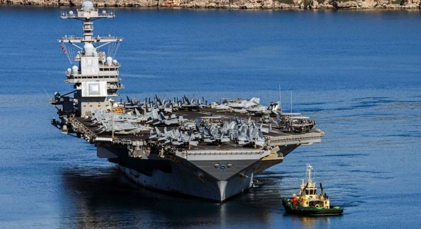 Brutális állapotok törtek ki a világ legnagyobb hadihajóján, amit Amerika ráküldött Iránra: úszik a fekáliában a USS Gerald R. Ford – videó