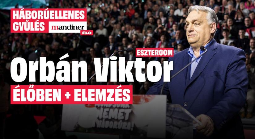 Esztergomi Háborúellenes Gyűlés – szombaton élő közvetítés a Mandineren