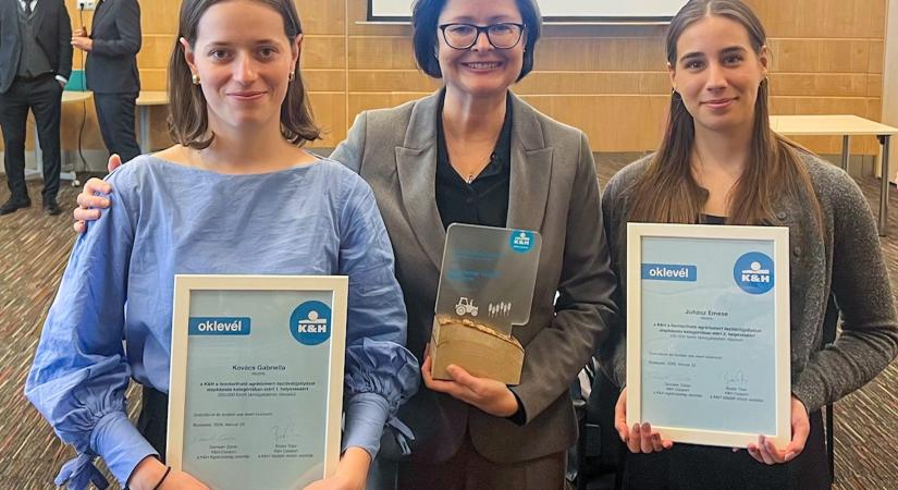 A Széchenyi István Egyetem hallgatóit díjazták a „K&H a fenntartható agráriumért” pályázat alapképzés kategóriájában