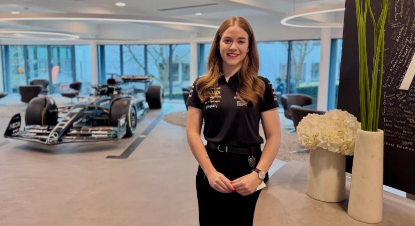 Női siker a Forma–1-ben: magyar mérnöknő a Mercedes csapatában