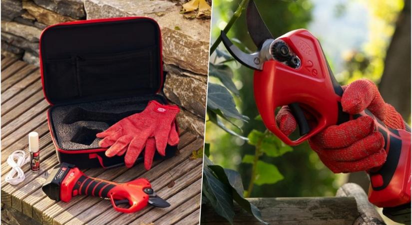 Hogyan működik a FELCO akkus metszőolló Cut Shield funkciója, ami vigyáz az ember ujjaira?