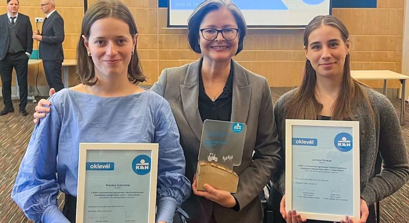 A Széchenyi Egyetem hallgatóit díjazták a „K&H a fenntartható agráriumért” pályázat alapképzés kategóriájában