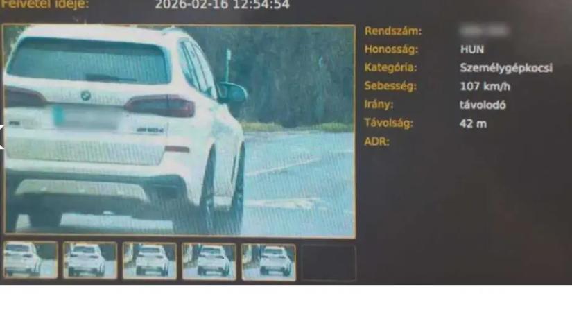 4 km/órával ment gyorsabban a másik szabálysértőnél, mégis 70 ezer forinttal többre büntették!
