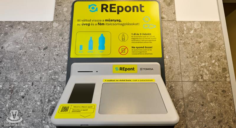 A szombathelyi Interspárnál is bezsákolhatod a PET-palackokat - Új, ömlesztett visszaváltásra alkalmas REpont automata segíti a lakosságot Szombathelyen