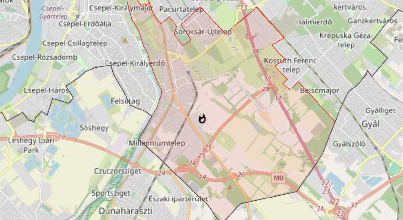 Nagy területen ég a szemét a soroksári hulladékfeldolgozó üzemben