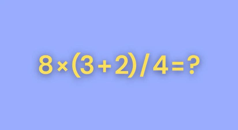 Matek kvíz: Képes vagy megoldani ezt az egyszerű feladatot?