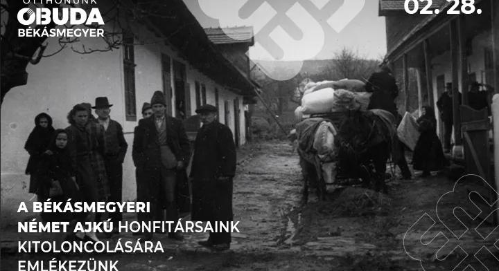 Szentmise, megemlékezés, koszorúzás, emlékműavatás  Február 28-án a békásmegyeri német ajkú honfitársaink kitoloncolására emlékezünk