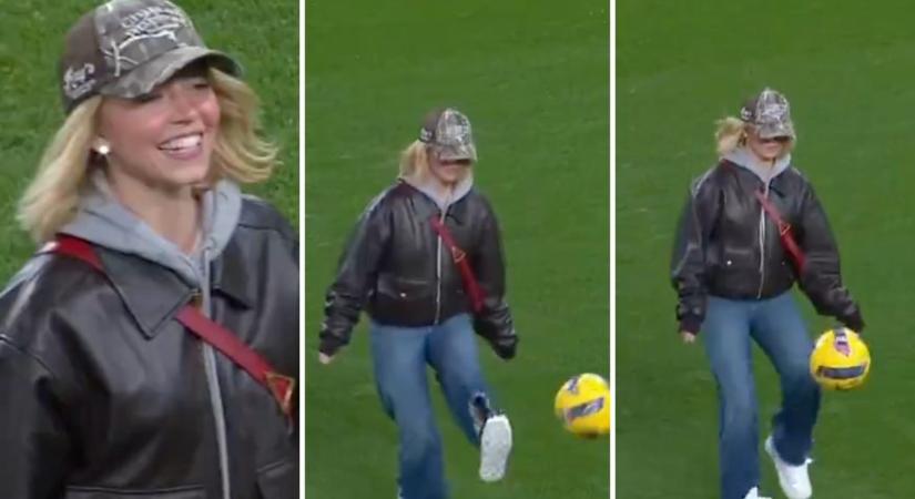 A dekázás is ment neki: Sydney Sweeney egy portugál bajnokin csillogtatta meg futballtudását