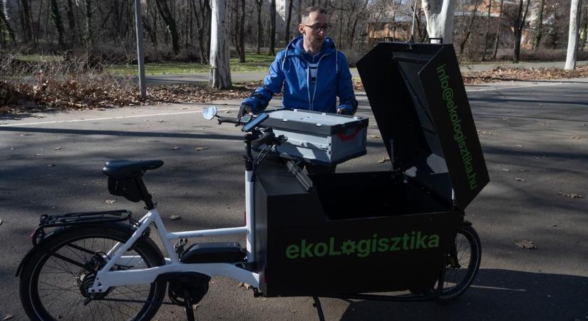 Két keréken egy élhetőbb jövőért: elindult a vármegye első zöld futárszolgálata