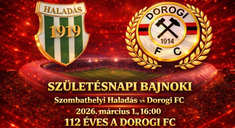 Születésnapi bajnoki: 112 éves a Dorogi FC