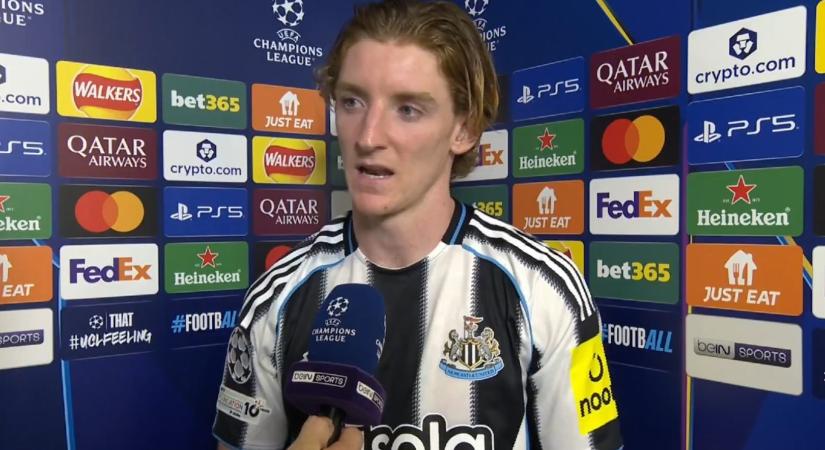 Kapkodják a levegőt Barcelonában, Anthony Gordon úgy nyilatkozott a BL-sorsolás után