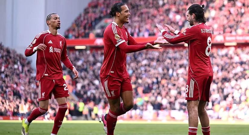 Videó: Szoboszlai gólpasszából duplázta meg előnyét a Liverpool