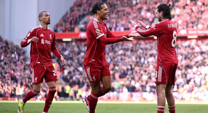 Hétgólos meccsen nyert a Liverpool, Szoboszlai gólpasszt adott