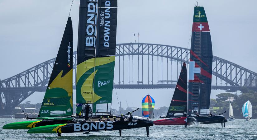 SailGP 2026 Sydney – Trükkös, gyengeszeles szombat – Élő közvetítés a vasárnap 7.30-tól
