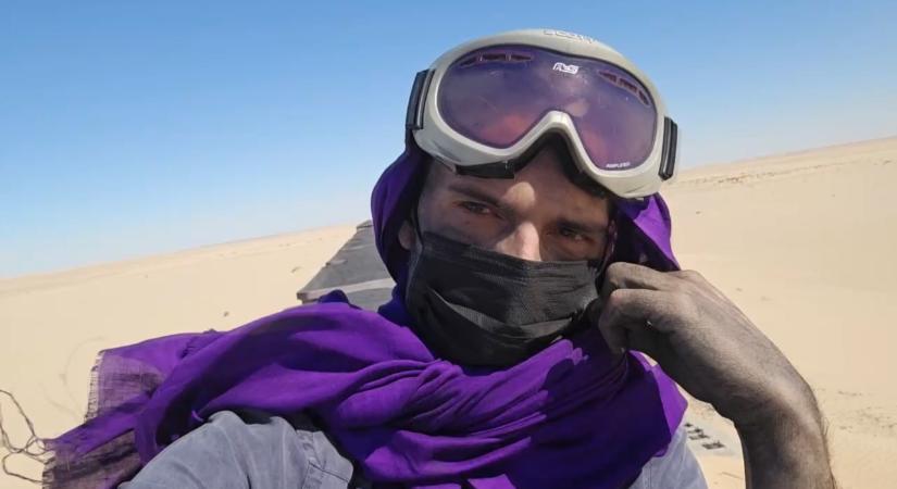 Illegálisan szelte át a Szaharát egy tehervonat tetején a magyar utazó