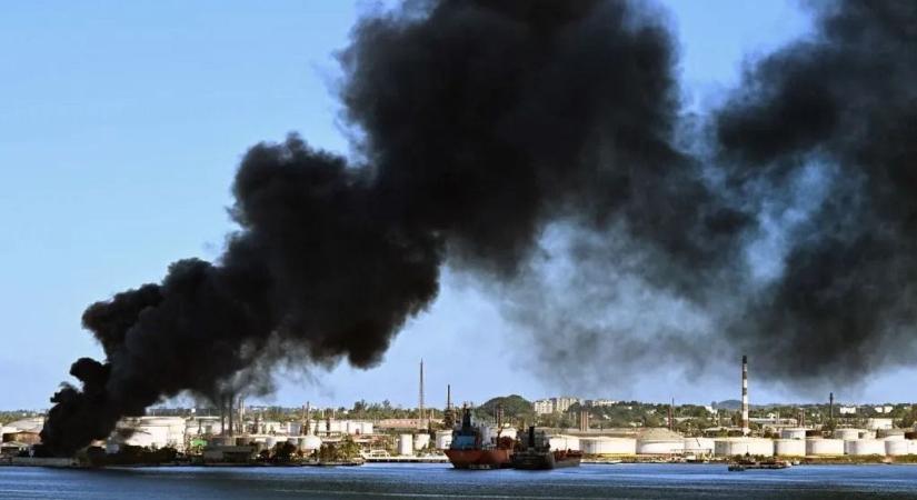 Lángba borult egy olajipari létesítmény a krasznodari régióban