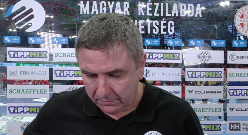 Elek Gábor a 11 gólos vereség után: Sajnos ezek is mi vagyunk