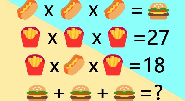 Napi matek feladat: Hot dog, krumpli, hamburger – Te meg tudod oldani ezt az ínycsiklandó egyenletet?