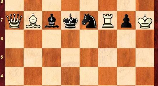 Sakkfeladvány: egy csík és más semmi