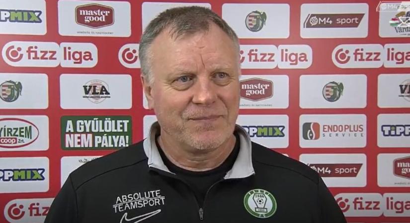 Bognár a Kisvárda elleni vereség után: Ha két hete a Fradit megverette a VAR, akkor mi ne szóljunk egy szót sem!