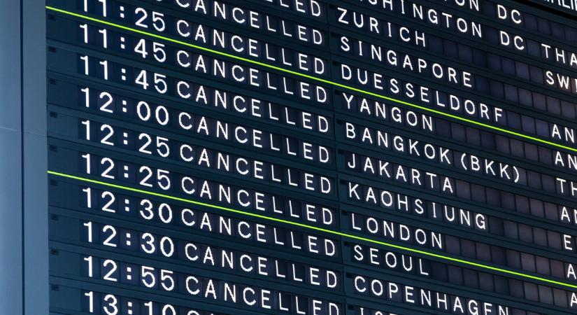 További járattörléseket jelentettek: ezek a repterek, légitársaságok érintettek