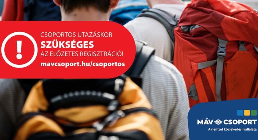 Kezdődik a kirándulószezon – regisztrációhoz köti a csoportos utazást a MÁV-csoport