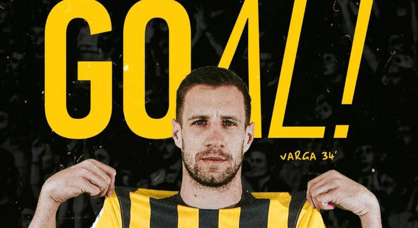 Varga Barnabás: újabb fejes gól az AEK Athénban – videó