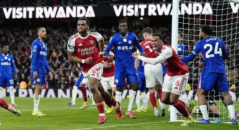 Három gól szögletből, az Arsenal legyőzte a Chelsea-t a PL-forduló rangadóján