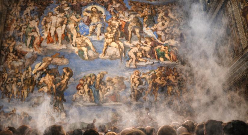 A látogatók izzadása és párolgása miatt kell megtisztítani a Sixtus-kápolna freskóját
