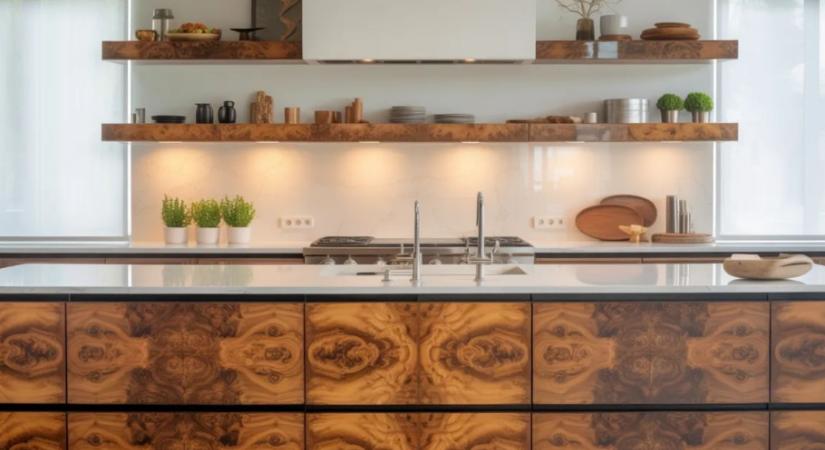 Ez a faanyag, amit eddig túl merésznek hittél – most a konyhabútorokon hódít